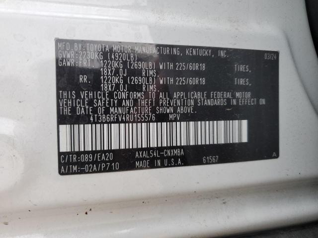 Photo 13 VIN: 4T3B6RFV4RU155576 - TOYOTA RAV4 XLE P 