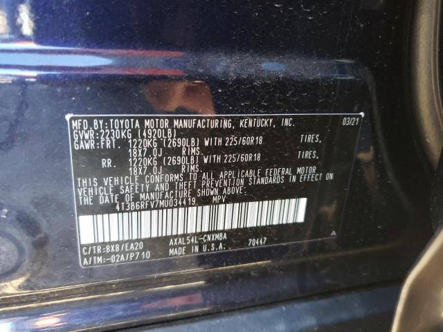 Photo 9 VIN: 4T3B6RFV7MU034419 - TOYOTA RAV4 XLE P 