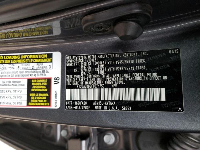 Photo 9 VIN: 4T3BA3BB3FU071753 - TOYOTA VENZA 