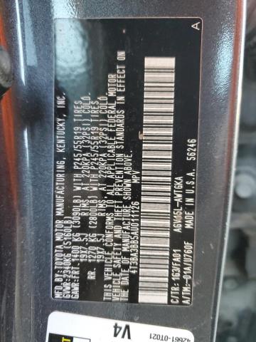 Photo 11 VIN: 4T3BA3BB5AU011126 - TOYOTA VENZA 