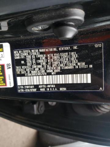 Photo 9 VIN: 4T3BA3BB5EU057819 - TOYOTA VENZA LE 