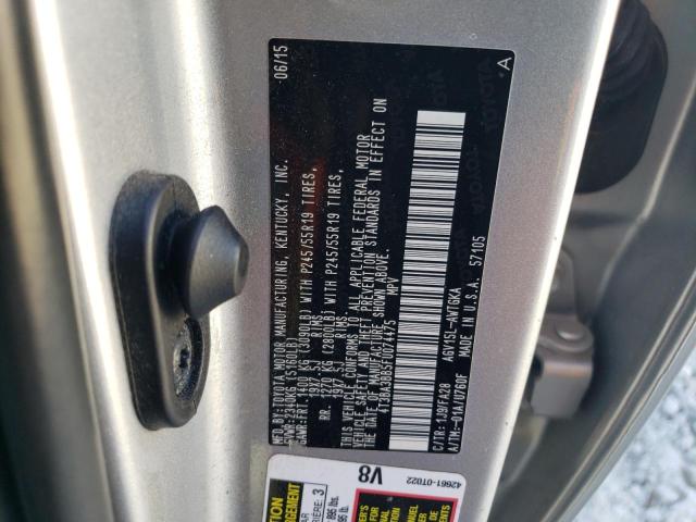 Photo 12 VIN: 4T3BA3BB5FU074475 - TOYOTA VENZA LE 