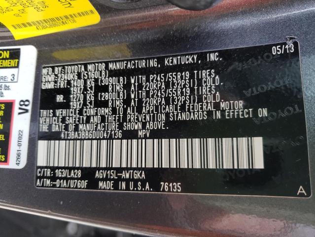 Photo 9 VIN: 4T3BA3BB6DU047136 - TOYOTA VENZA LE 