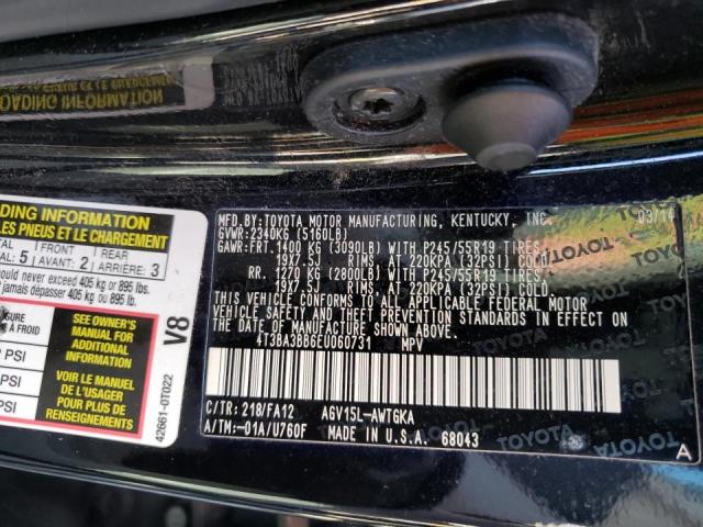 Photo 9 VIN: 4T3BA3BB6EU060731 - TOYOTA VENZA LE 