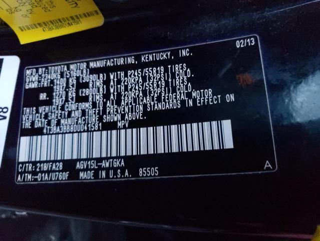 Photo 12 VIN: 4T3BA3BB8DU041581 - TOYOTA VENZA 