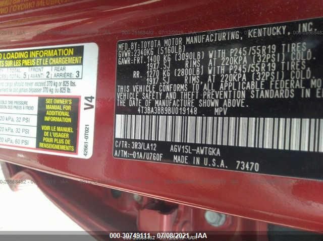 Photo 8 VIN: 4T3BA3BB9BU019148 - TOYOTA VENZA 