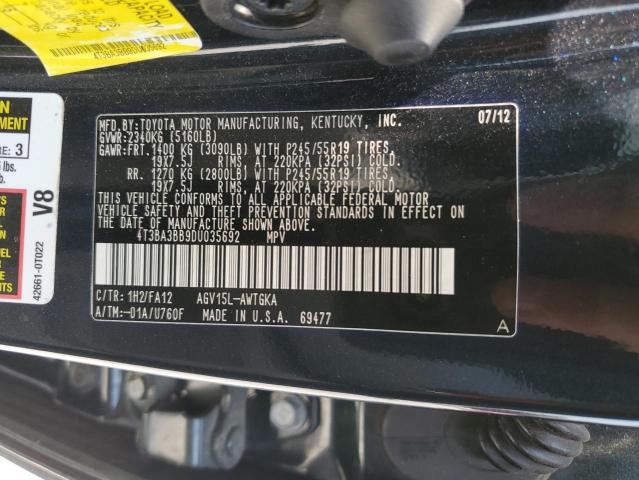 Photo 11 VIN: 4T3BA3BB9DU035692 - TOYOTA VENZA LE 