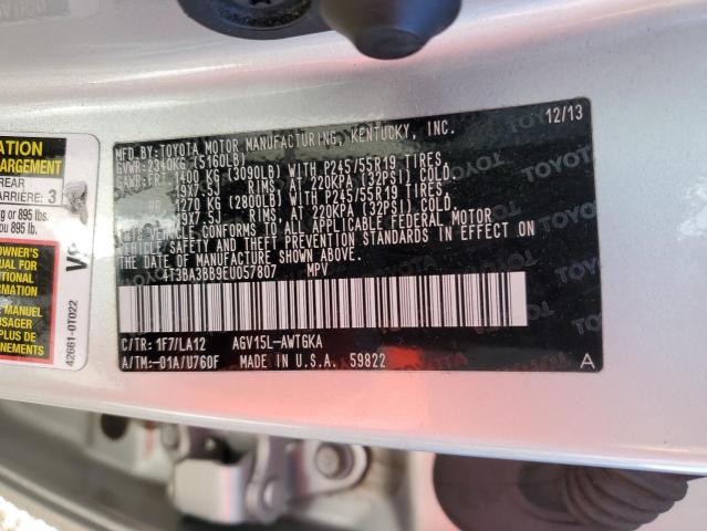 Photo 12 VIN: 4T3BA3BB9EU057807 - TOYOTA VENZA LE 