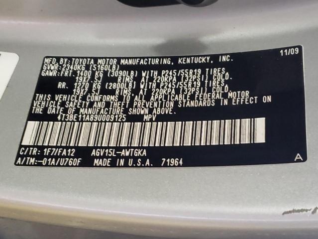 Photo 12 VIN: 4T3BE11A89U009125 - TOYOTA VENZA 