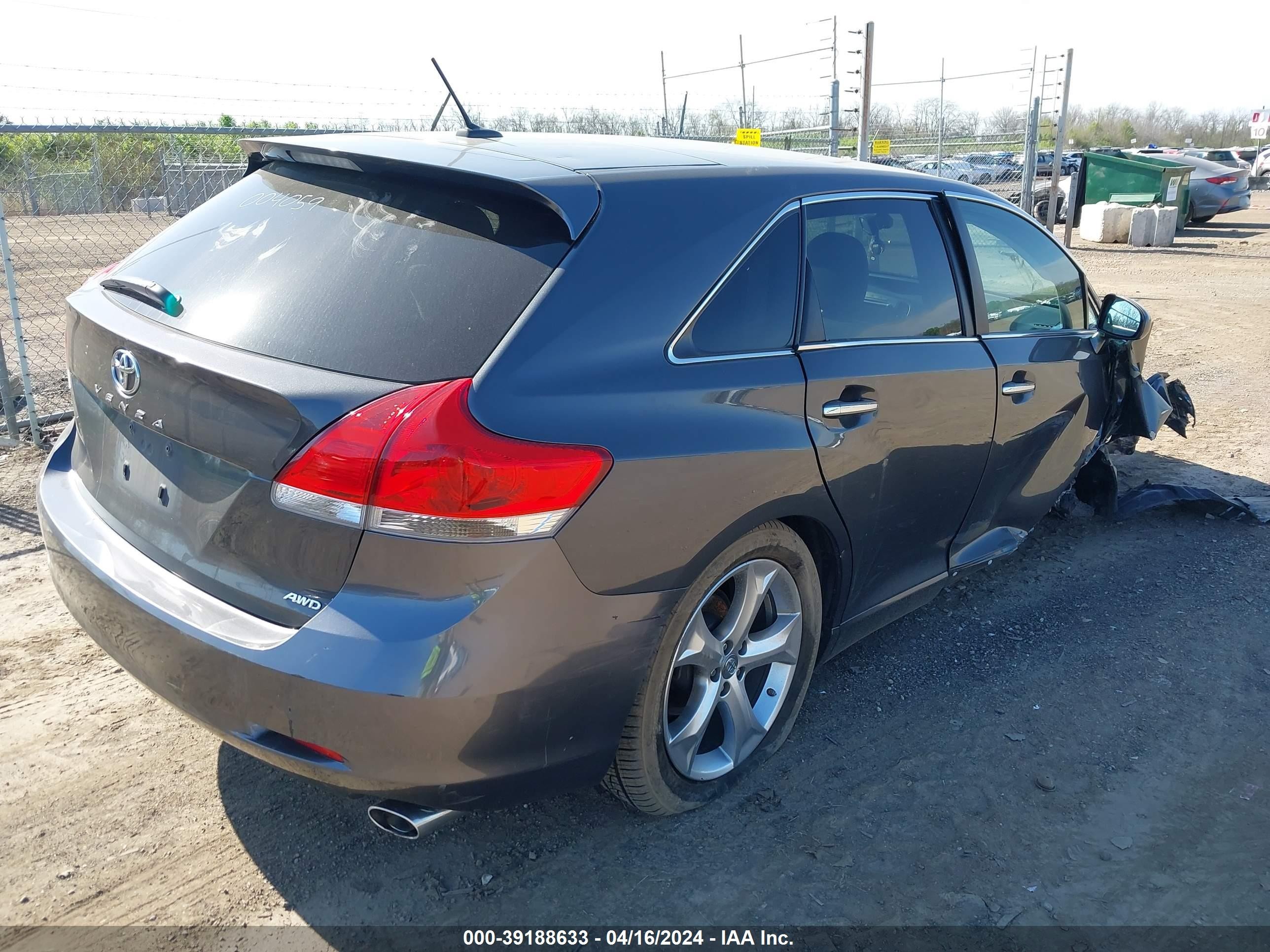 Photo 3 VIN: 4T3BK11A69U004059 - TOYOTA VENZA 