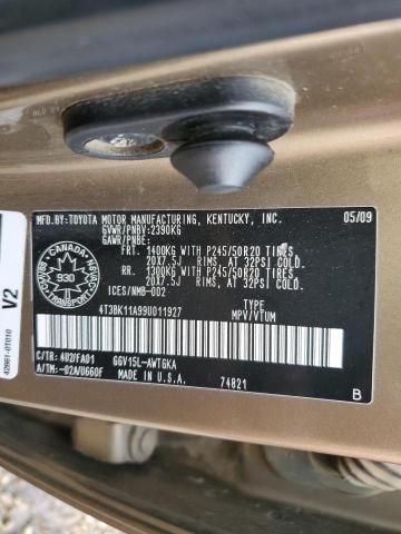 Photo 12 VIN: 4T3BK11A99U011927 - TOYOTA VENZA 