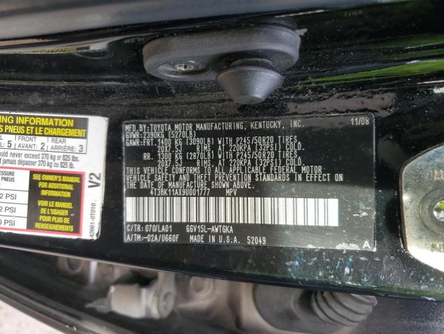 Photo 12 VIN: 4T3BK11AX9U001777 - TOYOTA VENZA 