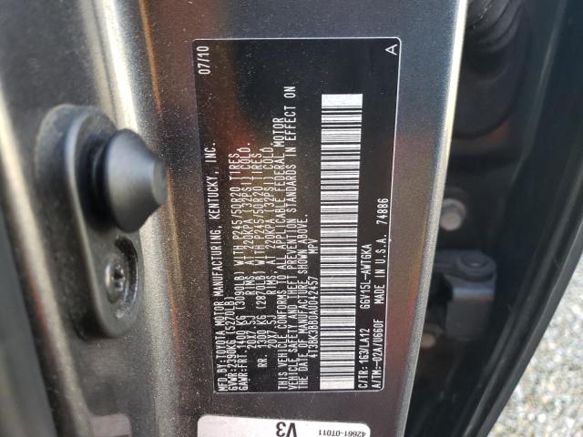 Photo 12 VIN: 4T3BK3BB0AU042457 - TOYOTA VENZA 