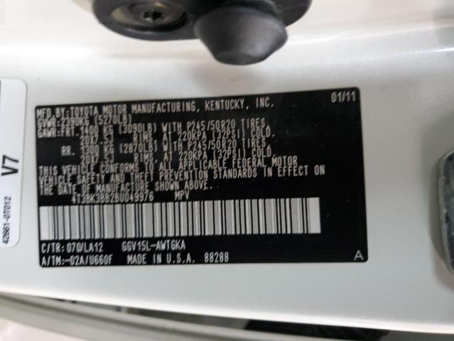 Photo 13 VIN: 4T3BK3BB2BU049976 - TOYOTA VENZA 