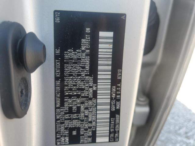 Photo 11 VIN: 4T3BK3BB2DU074587 - TOYOTA VENZA LE 