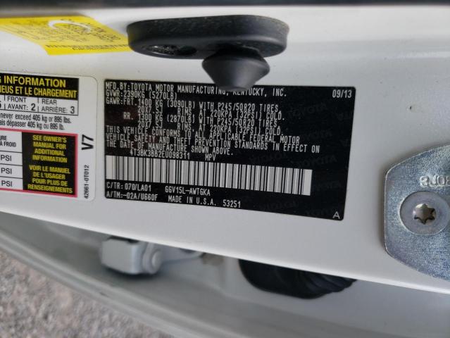 Photo 12 VIN: 4T3BK3BB2EU098311 - TOYOTA VENZA LE 