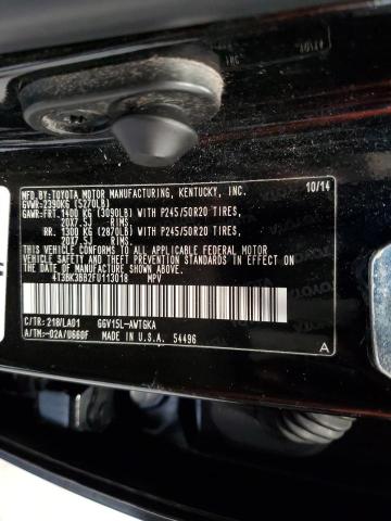 Photo 12 VIN: 4T3BK3BB2FU113018 - TOYOTA VENZA LE 