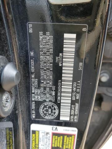 Photo 12 VIN: 4T3BK3BB3AU040914 - TOYOTA VENZA 