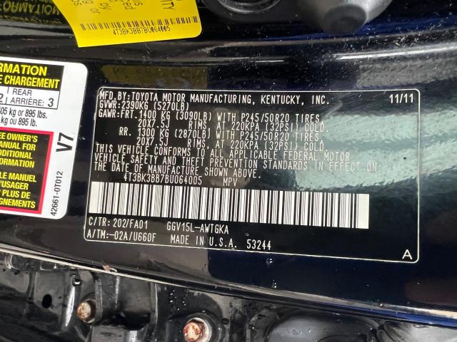 Photo 9 VIN: 4T3BK3BB7BU064005 - TOYOTA VENZA 