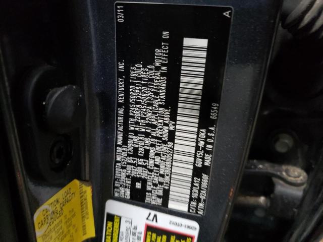 Photo 12 VIN: 4T3BK3BB8BU052798 - TOYOTA VENZA 