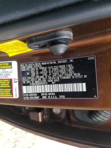 Photo 9 VIN: 4T3BK3BB8DU082015 - TOYOTA VENZA 