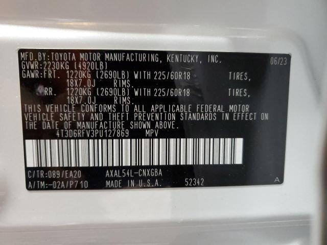 Photo 12 VIN: 4T3D6RFV3PU127869 - TOYOTA RAV4 