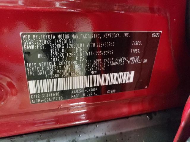 Photo 11 VIN: 4T3D6RFV5PU112791 - TOYOTA RAV4 LIMIT 