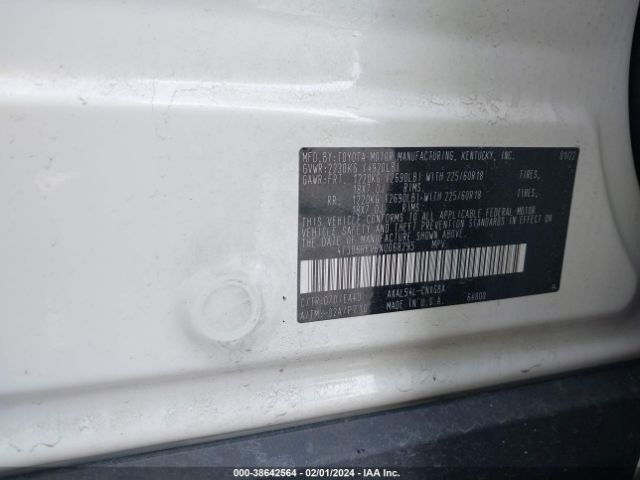 Photo 8 VIN: 4T3D6RFV6NU068295 - TOYOTA RAV4 