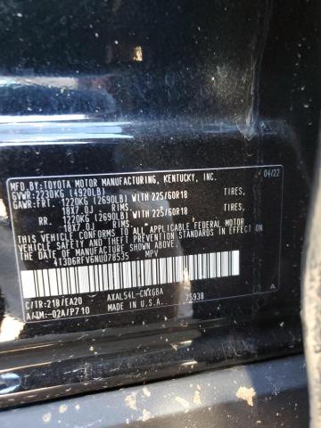 Photo 11 VIN: 4T3D6RFV6NU078535 - TOYOTA RAV4 LIMIT 