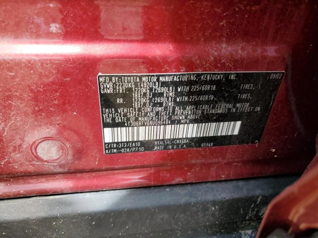 Photo 11 VIN: 4T3D6RFV6NU096484 - TOYOTA RAV4 