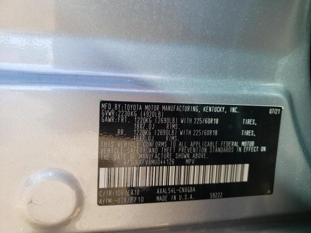 Photo 9 VIN: 4T3D6RFV8MU044126 - TOYOTA RAV4 LIMIT 