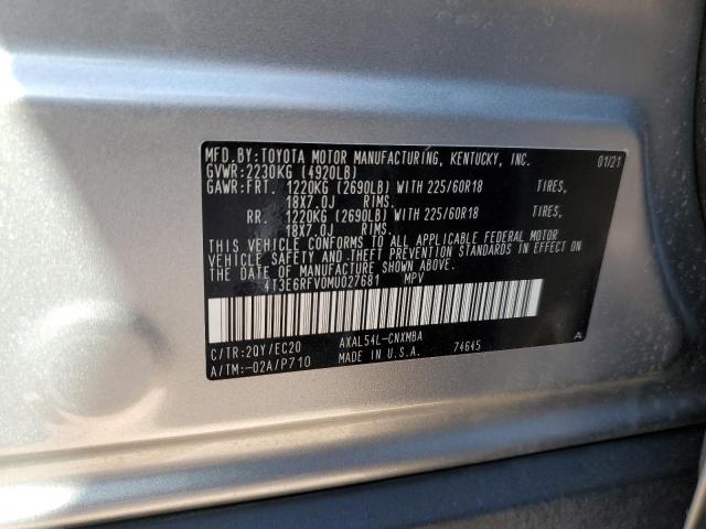 Photo 11 VIN: 4T3E6RFV0MU027681 - TOYOTA RAV4 XSE 