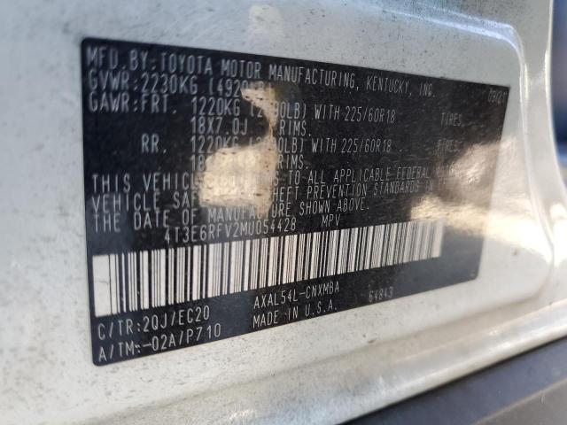 Photo 12 VIN: 4T3E6RFV2MU054428 - TOYOTA RAV4 XSE 