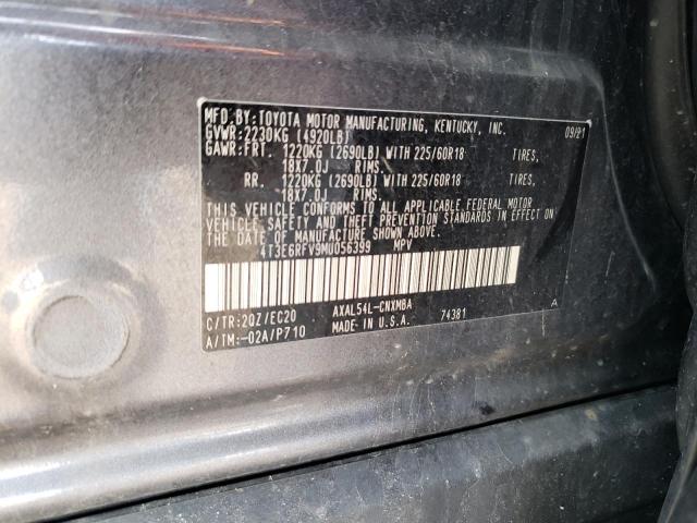 Photo 11 VIN: 4T3E6RFV9MU056399 - TOYOTA RAV4 