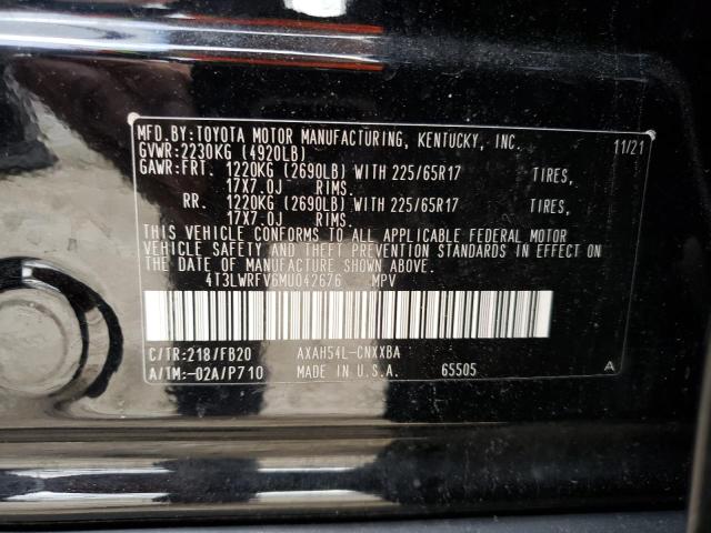 Photo 12 VIN: 4T3LWRFV6MU042676 - TOYOTA RAV4 LE 