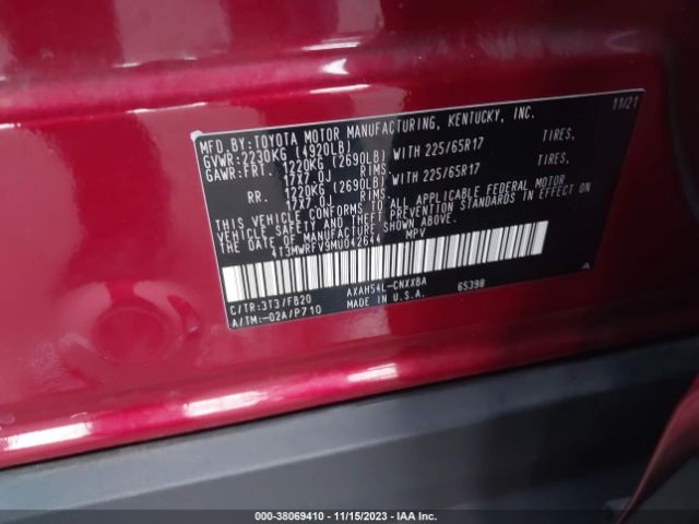 Photo 8 VIN: 4T3MWRFV9MU042644 - TOYOTA RAV4 