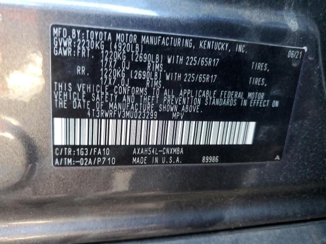 Photo 12 VIN: 4T3RWRFV3MU023299 - TOYOTA RAV4 XLE 