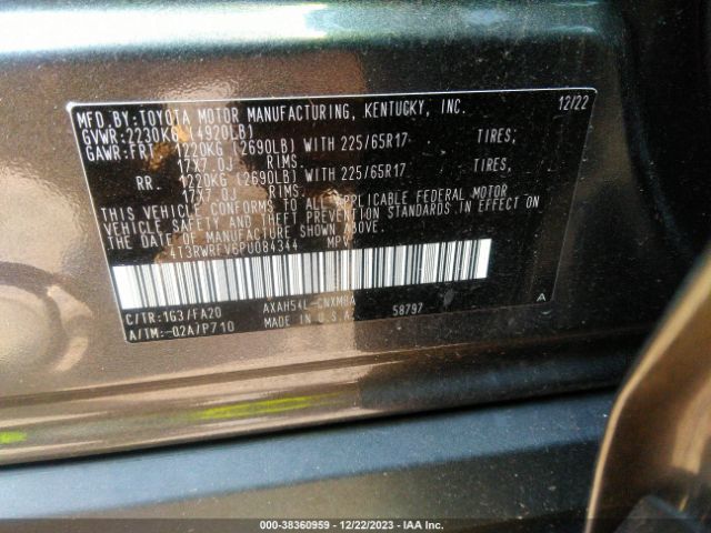 Photo 8 VIN: 4T3RWRFV6PU084344 - TOYOTA RAV4 