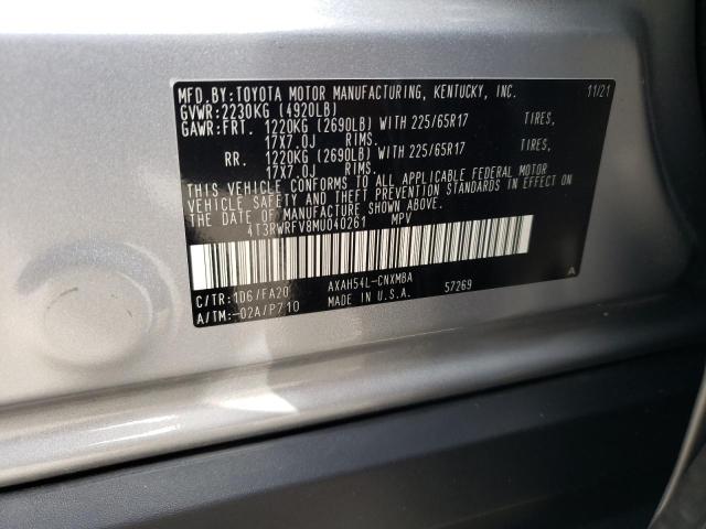 Photo 9 VIN: 4T3RWRFV8MU040261 - TOYOTA RAV4 XLE 