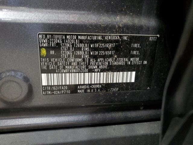 Photo 11 VIN: 4T3RWRFV8NU053500 - TOYOTA RAV4 