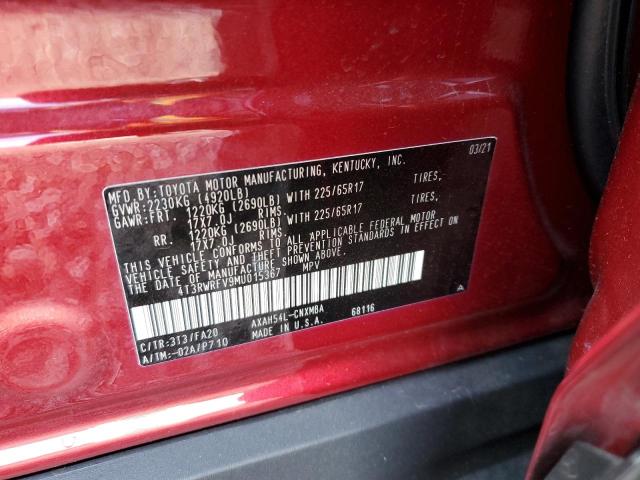 Photo 11 VIN: 4T3RWRFV9MU015367 - TOYOTA RAV4 