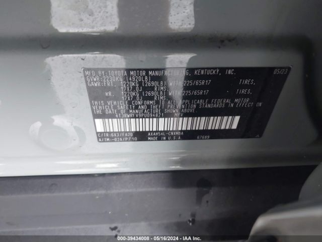 Photo 8 VIN: 4T3RWRFV9PU094821 - TOYOTA RAV4 