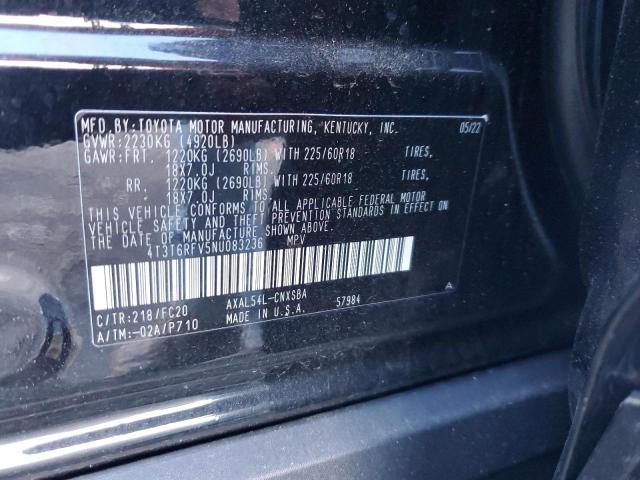 Photo 11 VIN: 4T3T6RFV5NU083236 - TOYOTA RAV4 