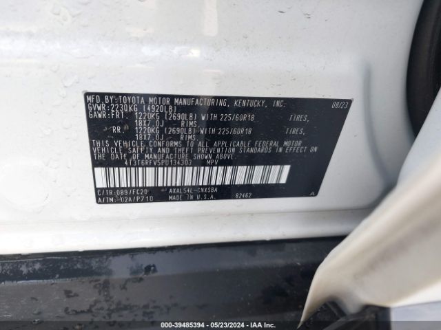 Photo 8 VIN: 4T3T6RFV5PU134303 - TOYOTA RAV4 