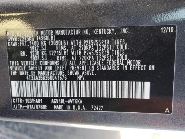 Photo 12 VIN: 4T3ZA3BB3BU041676 - TOYOTA VENZA 