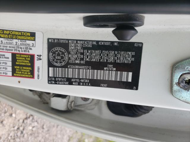 Photo 9 VIN: 4T3ZA3BB4AU025713 - TOYOTA VENZA 