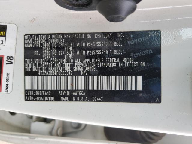 Photo 12 VIN: 4T3ZA3BB4FU093842 - TOYOTA VENZA 