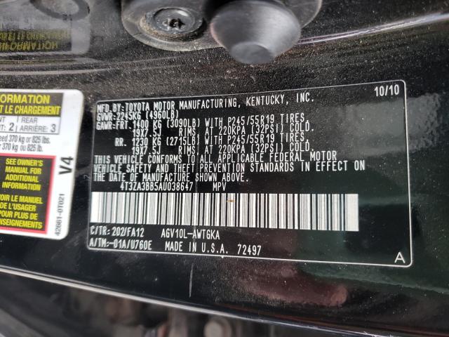 Photo 9 VIN: 4T3ZA3BB5AU038647 - TOYOTA VENZA 