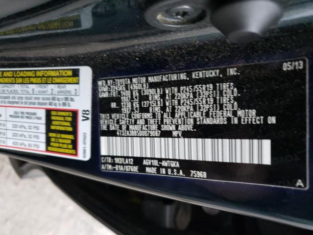 Photo 12 VIN: 4T3ZA3BB5DU079087 - TOYOTA VENZA LE 