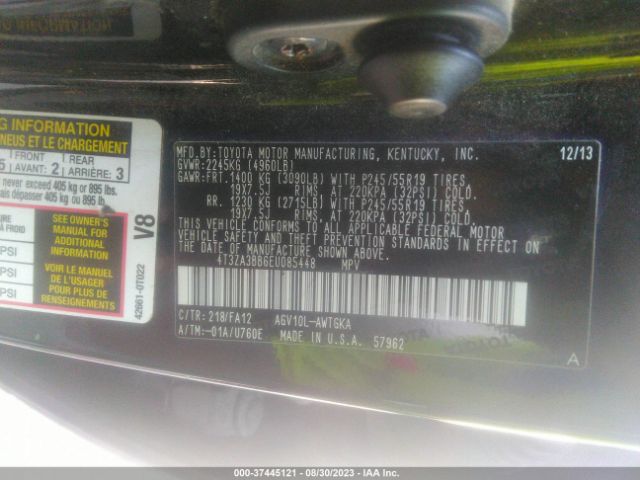 Photo 8 VIN: 4T3ZA3BB6EU085448 - TOYOTA VENZA 